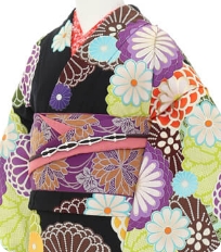 기모노 예시　레트로 모던