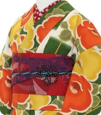 기모노 예시　레트로 모던