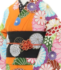 기모노 예시　레트로 모던